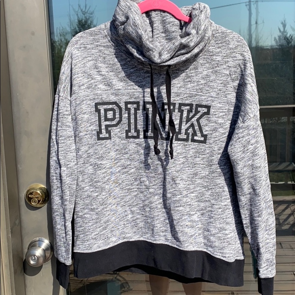 PINK cowl neck sweater